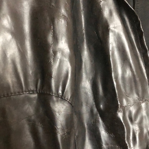 Black Vinyl Floor length duster - Picture 2 of 3